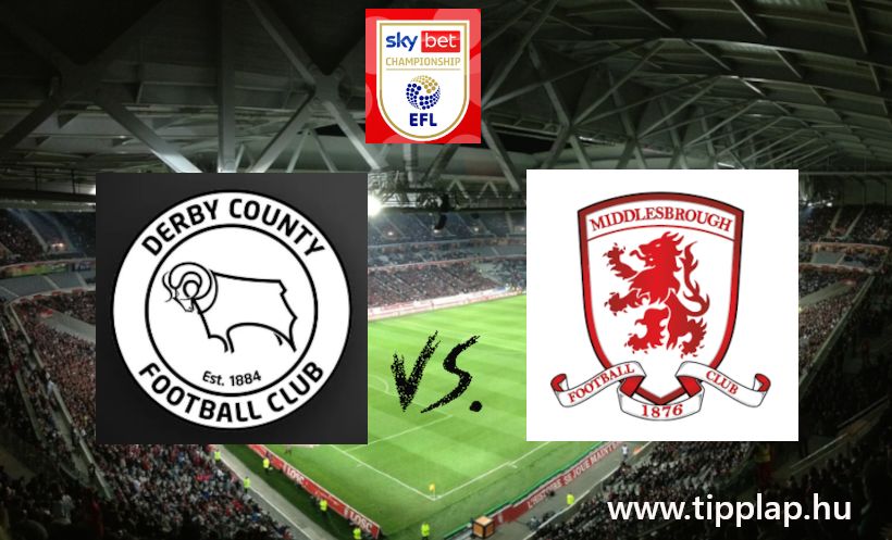 Single Value Tipp: Derby County – Middlesbrough (Újoncként kellene megkapaszkodni a Ligabajnokságban!)