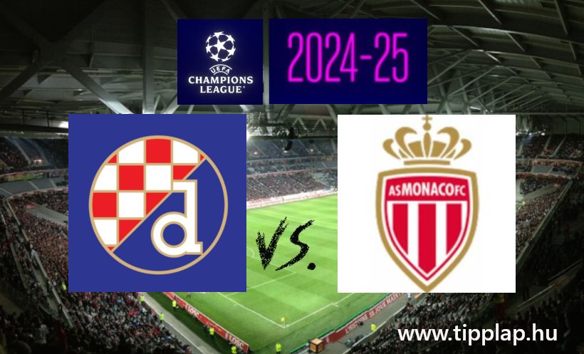 Bajnokok Ligája: Dinamo Zagreb - Monaco (Van-e felállás a kiütésből?) - 2024.10.02