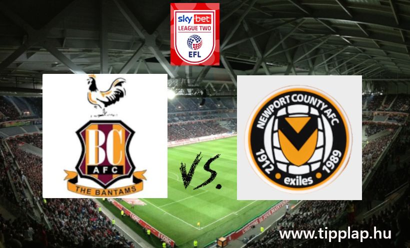 Premier Liga: Bradford - Newport (Feltámad-e a Bantams?)